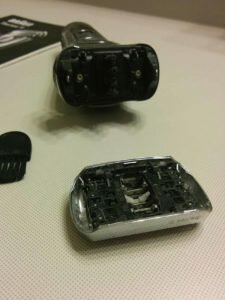 The Braun Series 9 9093s cartridge and shaver head.